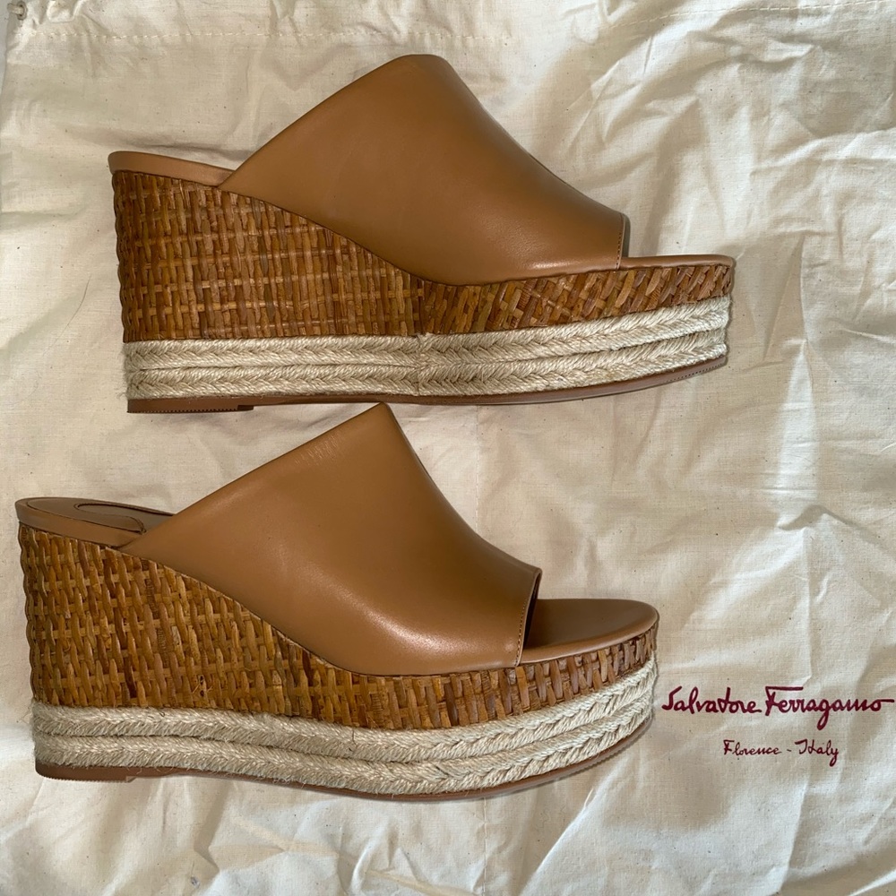 Salvatore Ferragamo ‘Maimei’ woven wedge